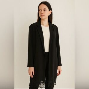 All saints black long jacket/blazer S contemporary whimsigoth luxury